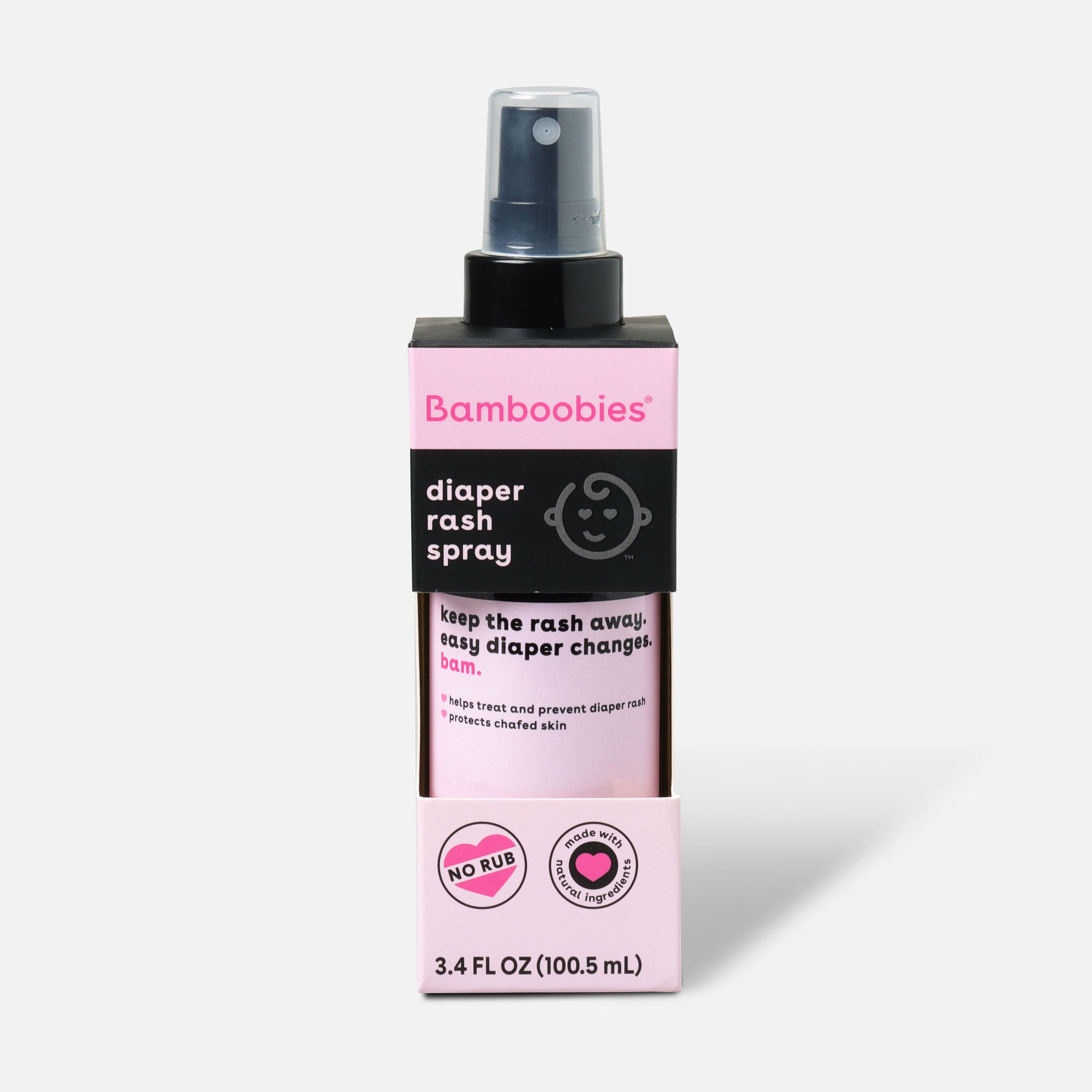 Bamboobies Diaper Rash Pump Spray, 3.4 oz.