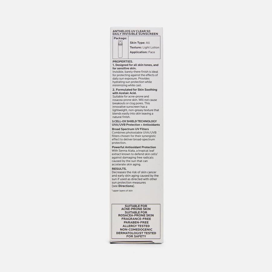 La Roche-Posay Anthelios UV Clear Daily Invisible Sunscreen, SPF 50, 1.7 fl oz., , large image number 2