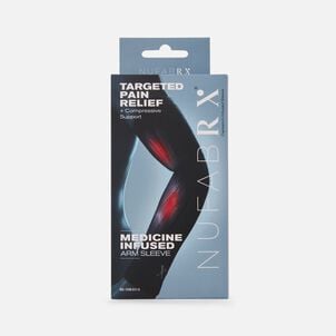 Nufabrx Arm Compression Sleeve with Pain-Relieving Medicine