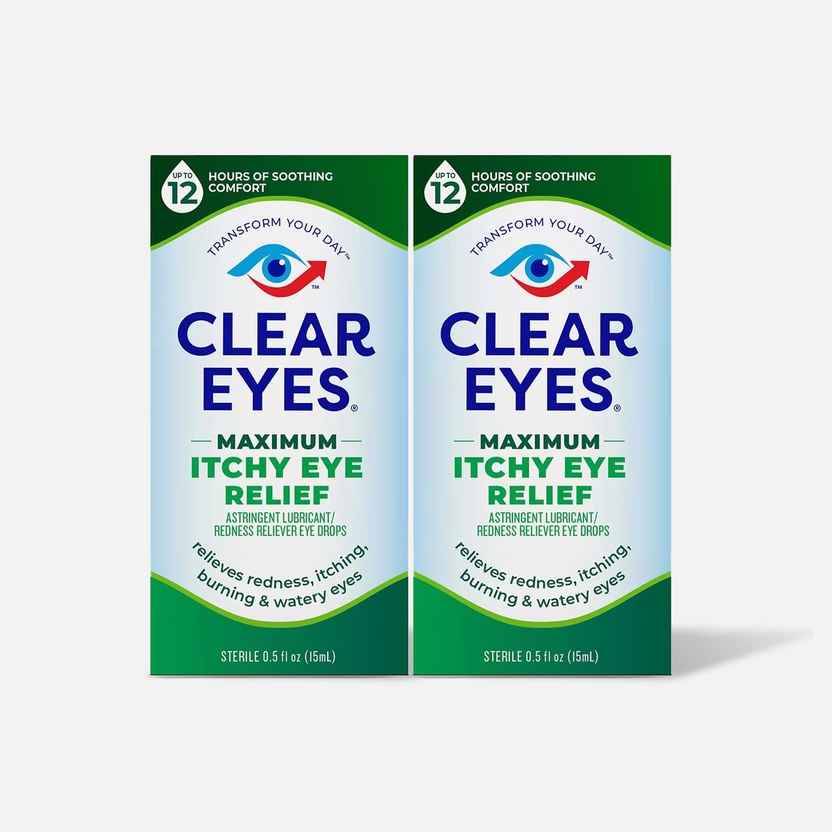 HSA Eligible Clear Eyes Maximum Itchy Eye Relief, .5 oz. (2Pack) HSA Eligible