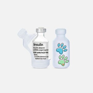 Vial Safe Insulin Vial Protector, Size SHORT, Paw Prints, 2-Pack