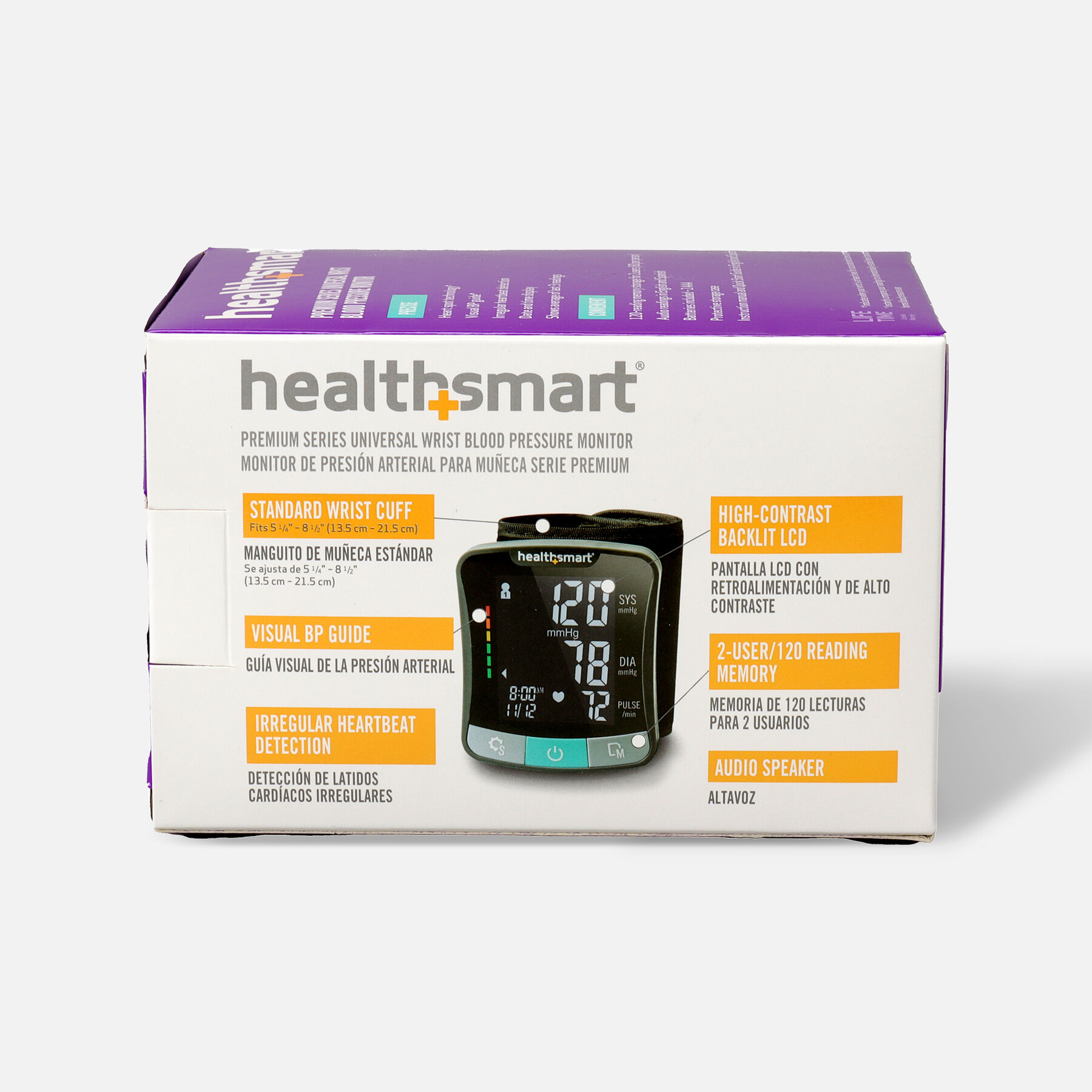 HSA Eligible HealthSmart Premium Wrist Digital Blood Pressure Monitor