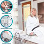 DMI® Sliding Transfer Bench Shower Chair with Cut-Out Seat, , large image number 6