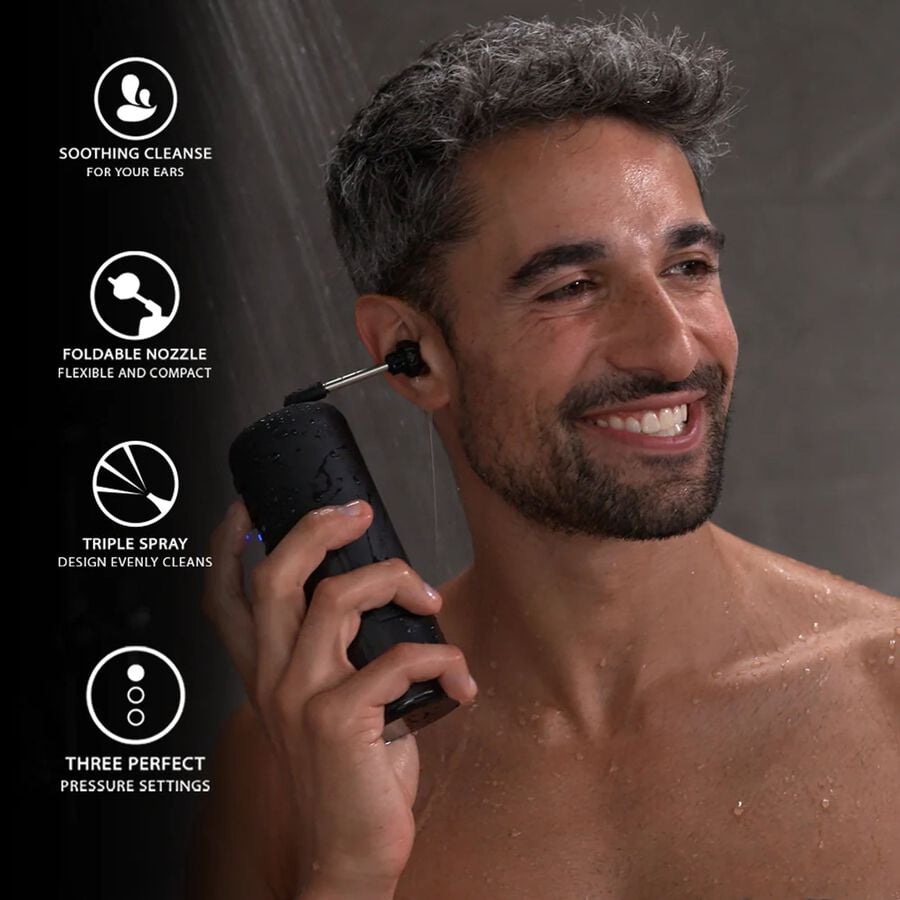 Wush Pro Powered Ear Cleaner, Black, Black, large image number 1