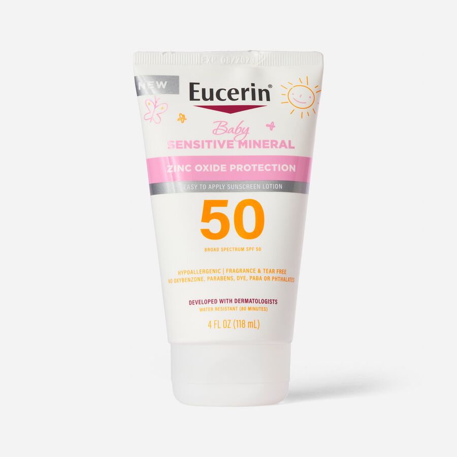 Eucerin Sun Sensitive Mineral Baby Lotion - SPF 50, 4 fl oz., , large image number 0