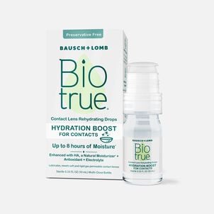 Bausch + Lomb Biotrue Hydration Boost Contact Lens Drops, 0.33 fl oz.