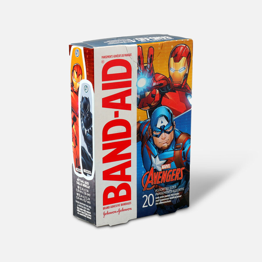 Band-Aid Adhesive Assorted Bandages Marvel Avengers, 20 ct., , large image number 1