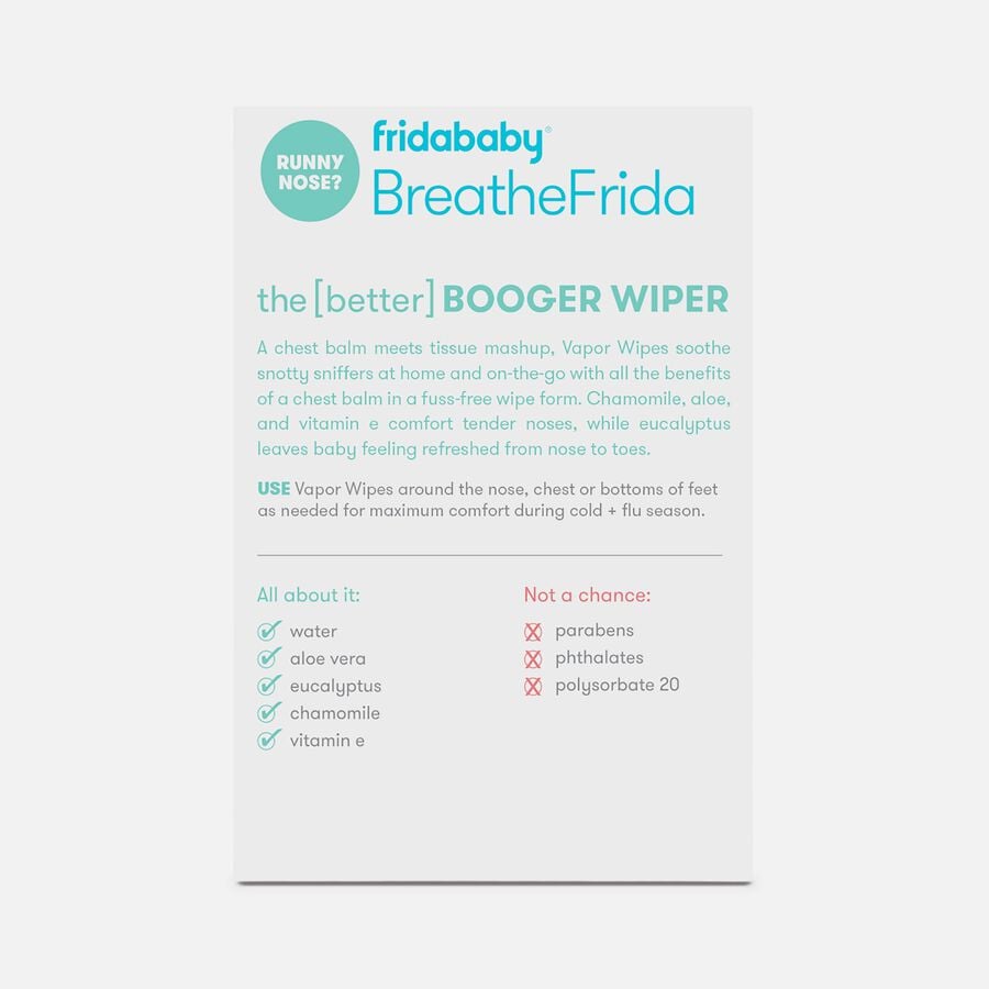 Frida Baby BreatheFrida Vapor Wipes for Nose or Chest, , large image number 1