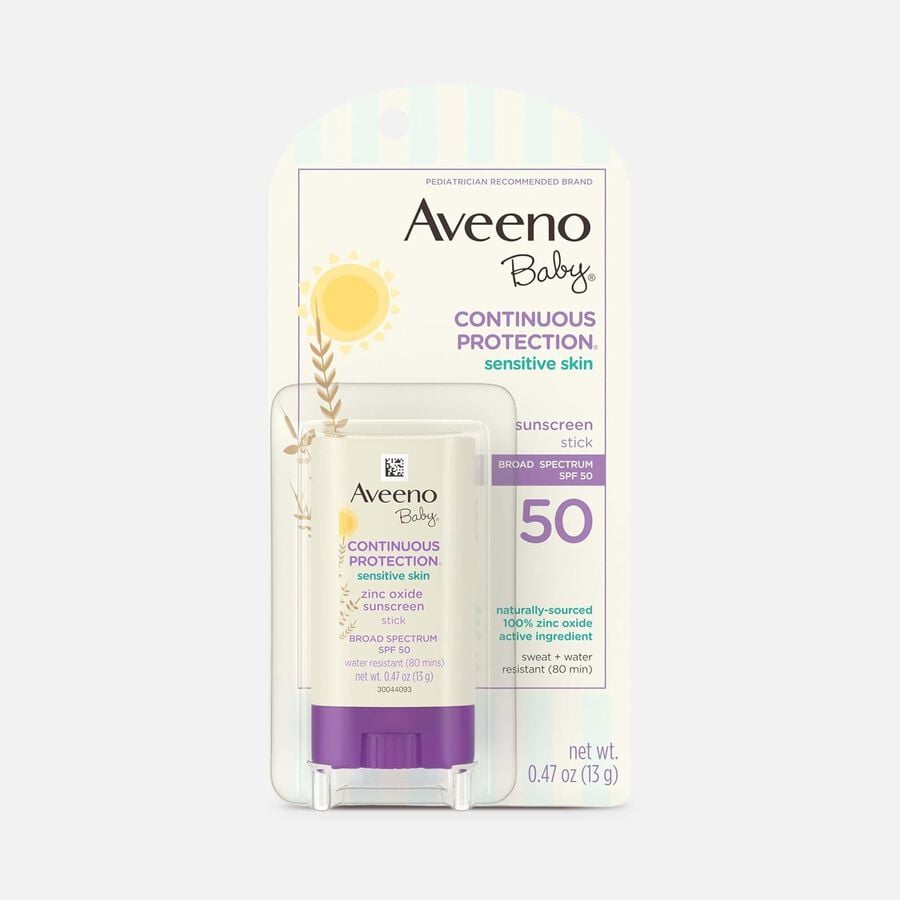 Aveeno Baby Continuous Protection Stick, SPF 50, 0.47 oz., , large image number 0