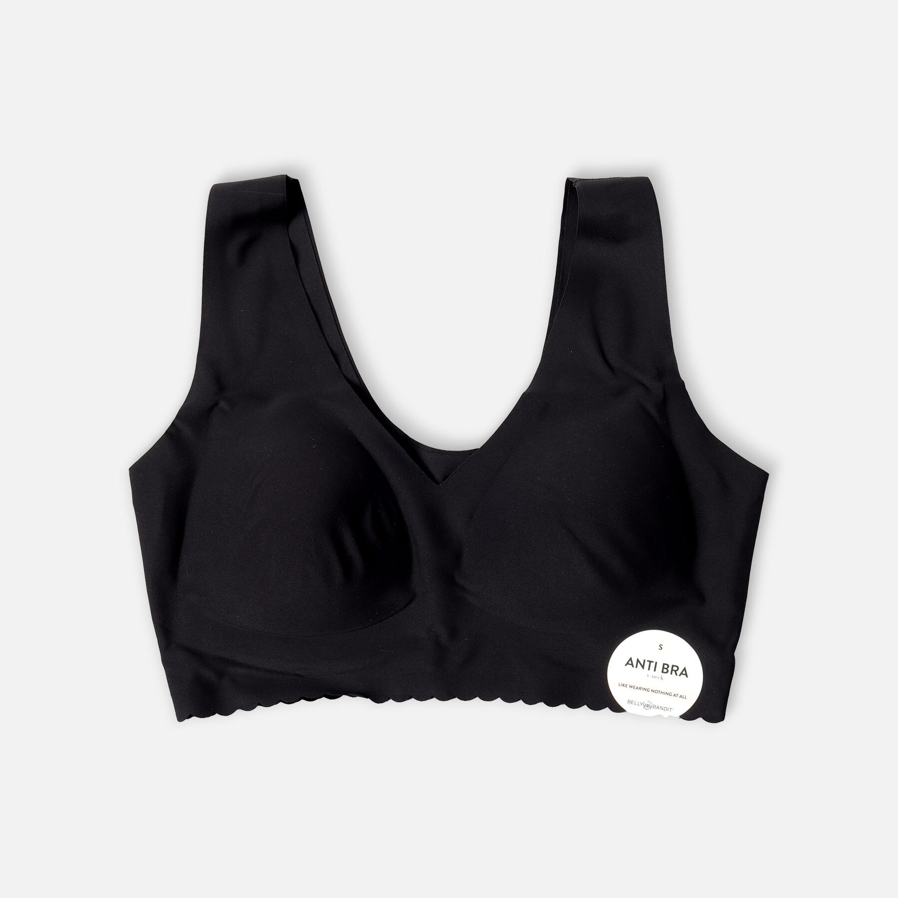 HSA Eligible Belly Bandit Seamless Comfort Bra, VNeck, Black, XL HSA