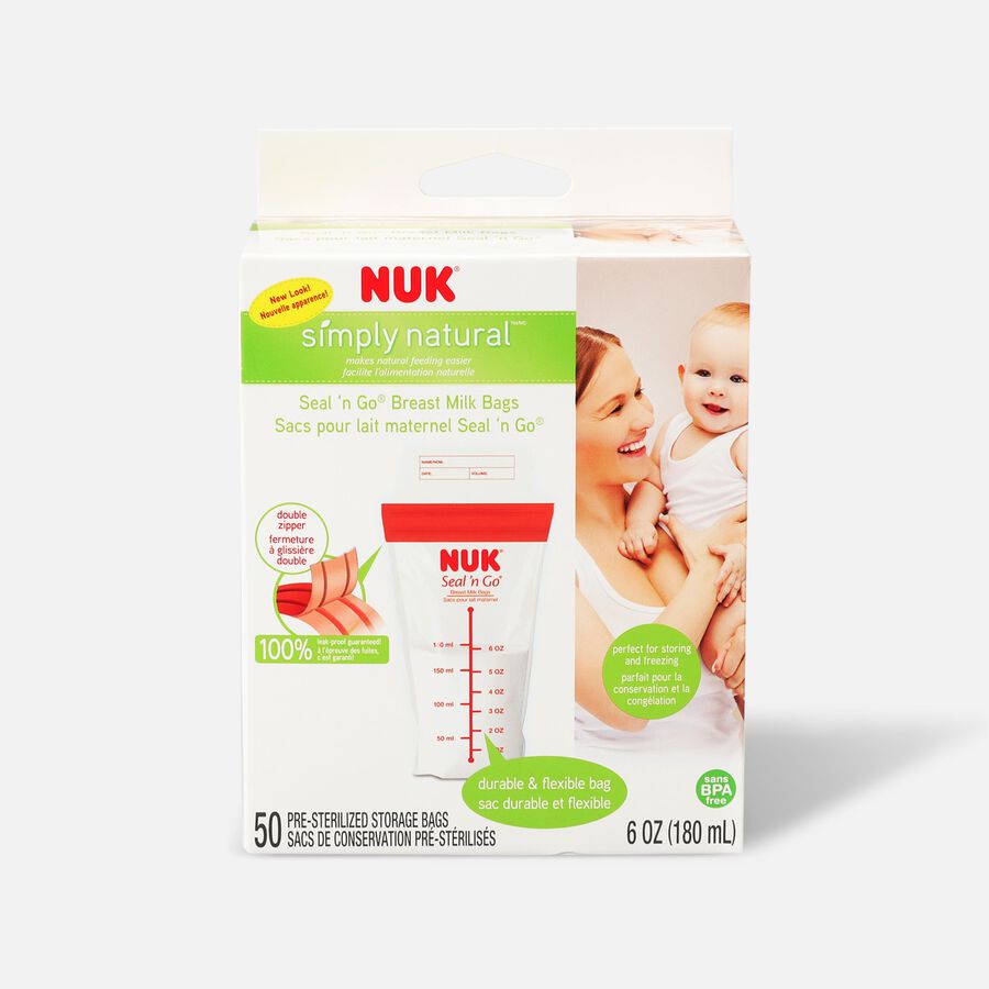 NUK® Seal 'N Go® Breast Milk Storage Bags, , large image number 1