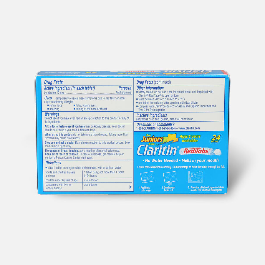 Claritin Children's Allergy 24 Hour RediTabs, 10mg, 10 Count