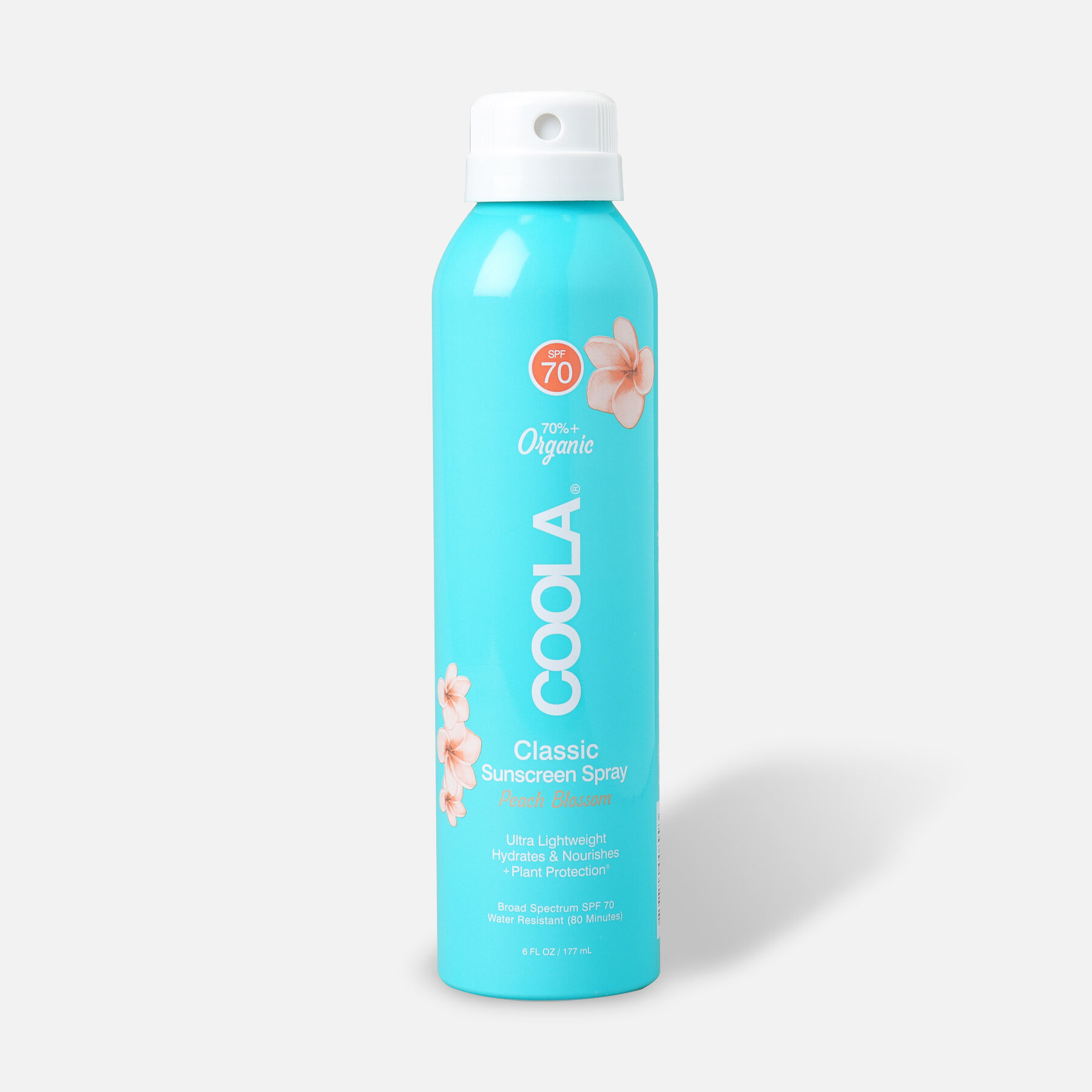 HSA Eligible COOLA Classic Body Organic Sunscreen Spray SPF 70 Peach
