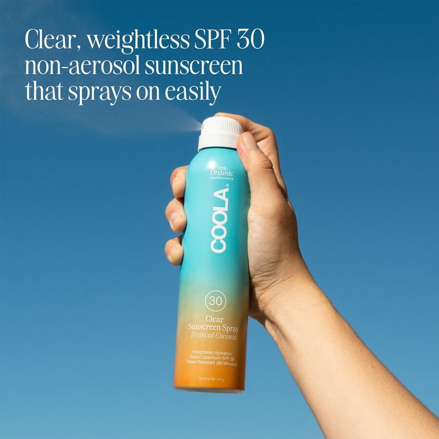 COOLA Classic Body Organic Sunscreen Spray SPF 30 Tropical Coconut, 6 oz., , large image number 3