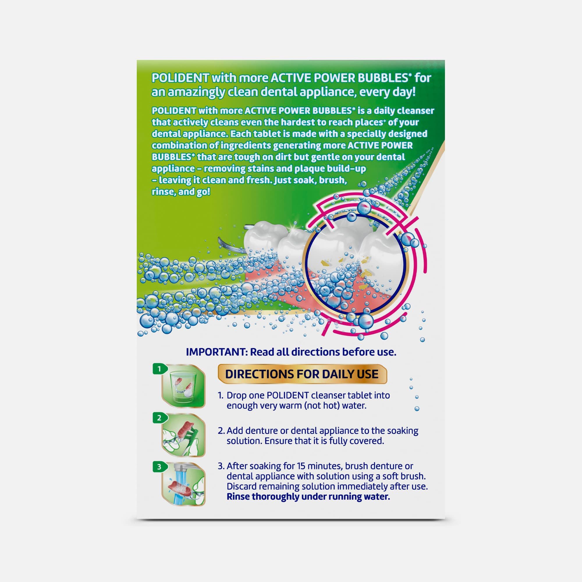 Polident Dental Appliance Cleanser - Thumbnail 2