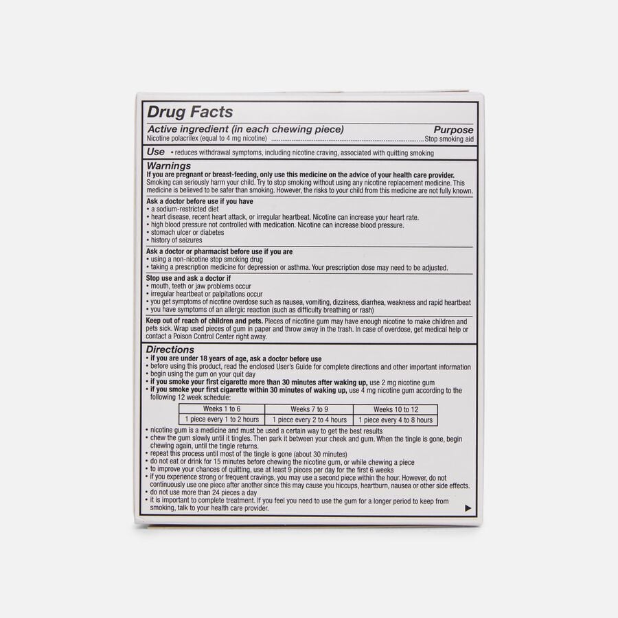 Nicorette Nicotine Gum, Fruit Chill, 4mg, 160 ct., , large image number 1