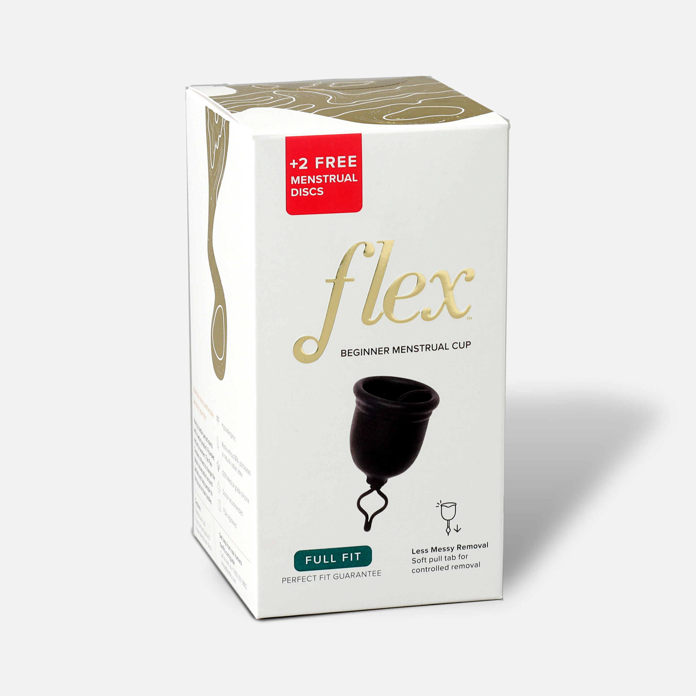 HSA Eligible FLEX Menstrual Cup, FULL Fit (includes 2 FREE Menstrual ...