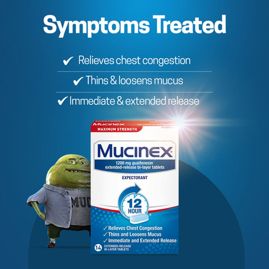 Mucinex SE Max Strength Extended Release Bi-Layer Tablets, 14 ct., , large image number 2