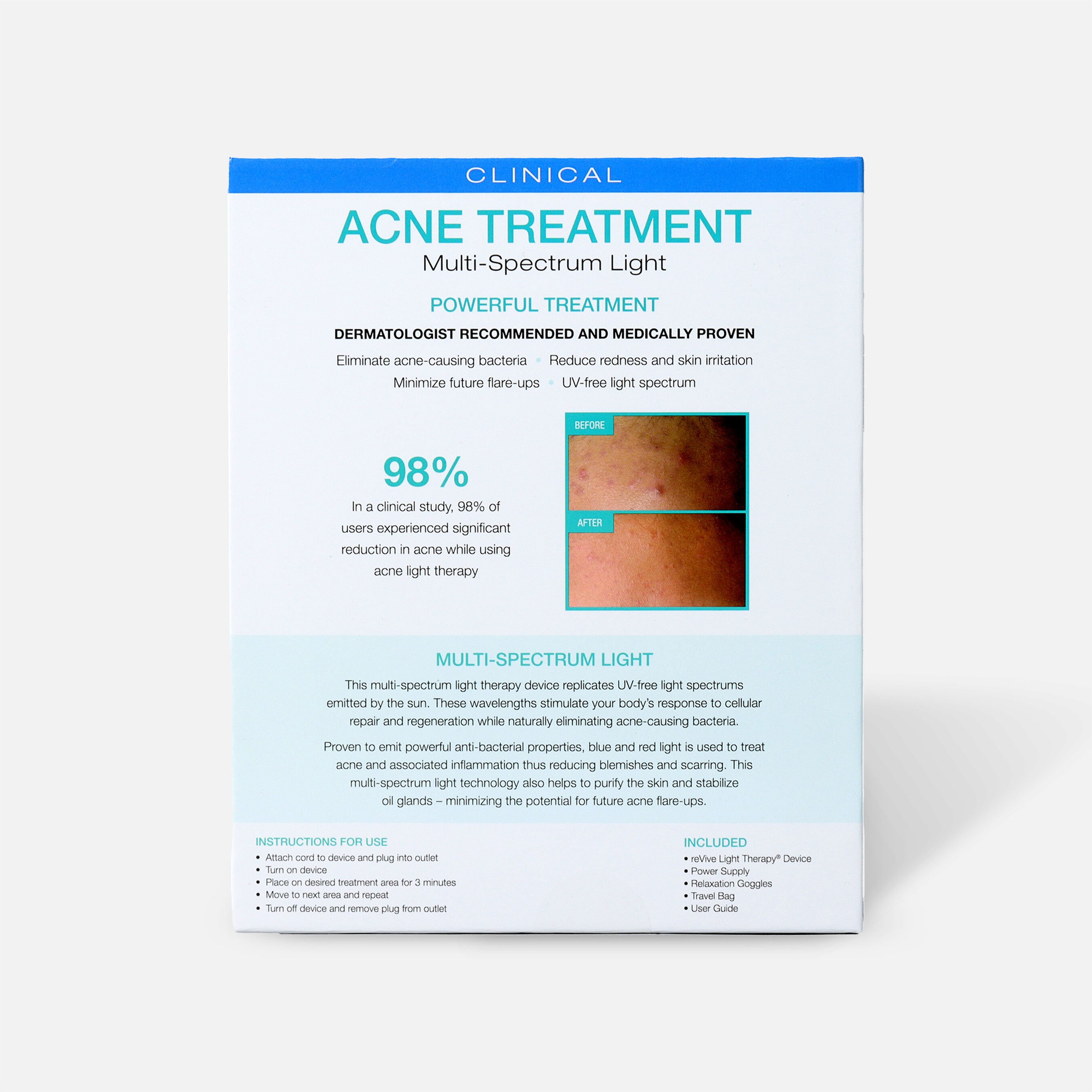 HSA Eligible reVive Light Therapy Clinical - Acne Treatment  HSA Eligible
