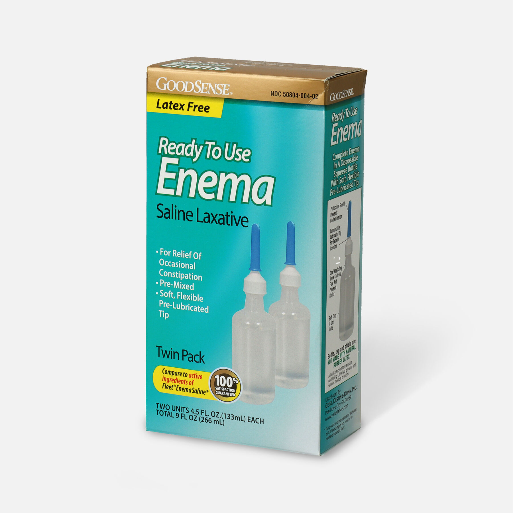 GoodSense® Ready To Use Enema Saline Laxative, 2 (4.5 fl oz. units)