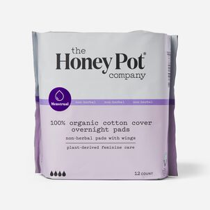 The Honey Pot 100% Organic Top Sheet Non Herbal Menstrual Pads