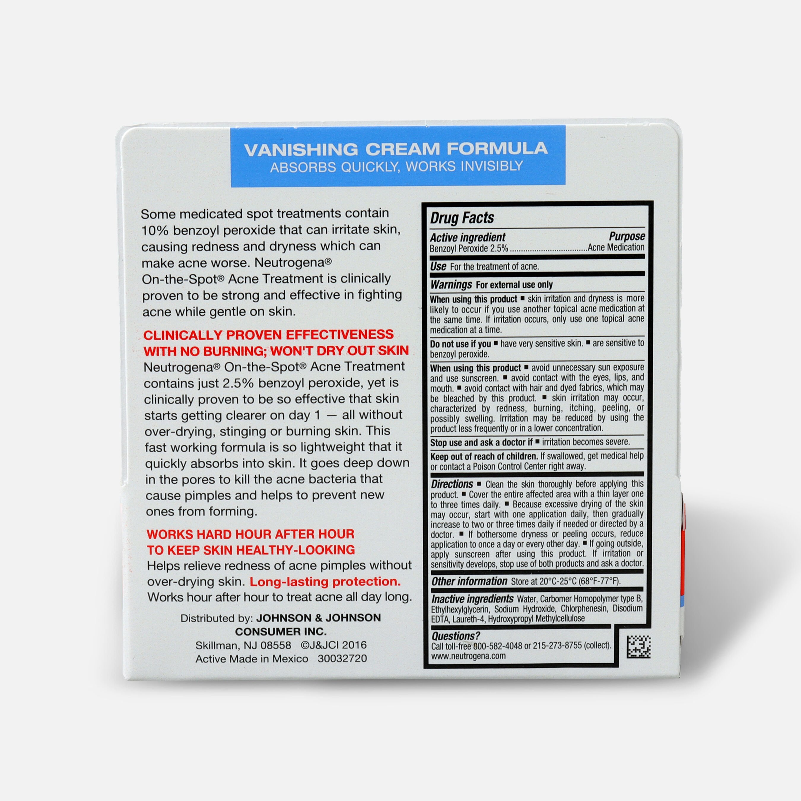 HSA Eligible Neutrogena OnTheSpot Acne Treatment, .75 oz. HSA Eligible