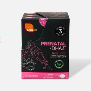 Zahler Prenatal +DHA 300 mg Vitamins, 60 Softgels
