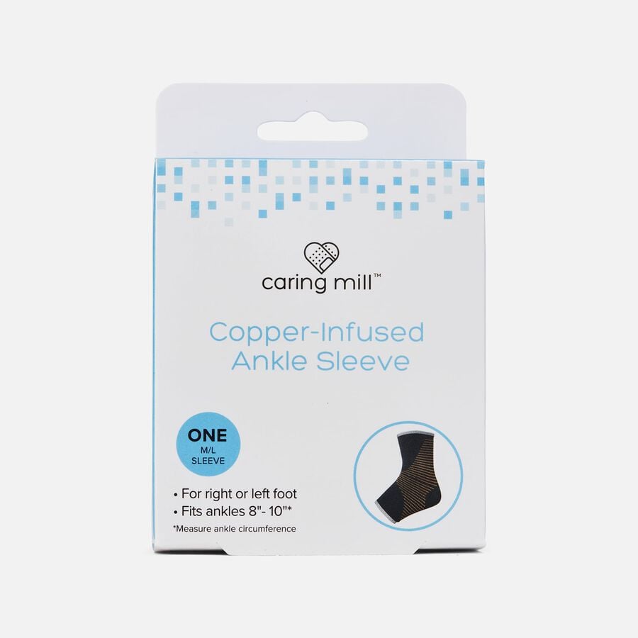 Caring Mill™ Copper-Infused Ankle Brace Compression Sleeve, , large image number 0