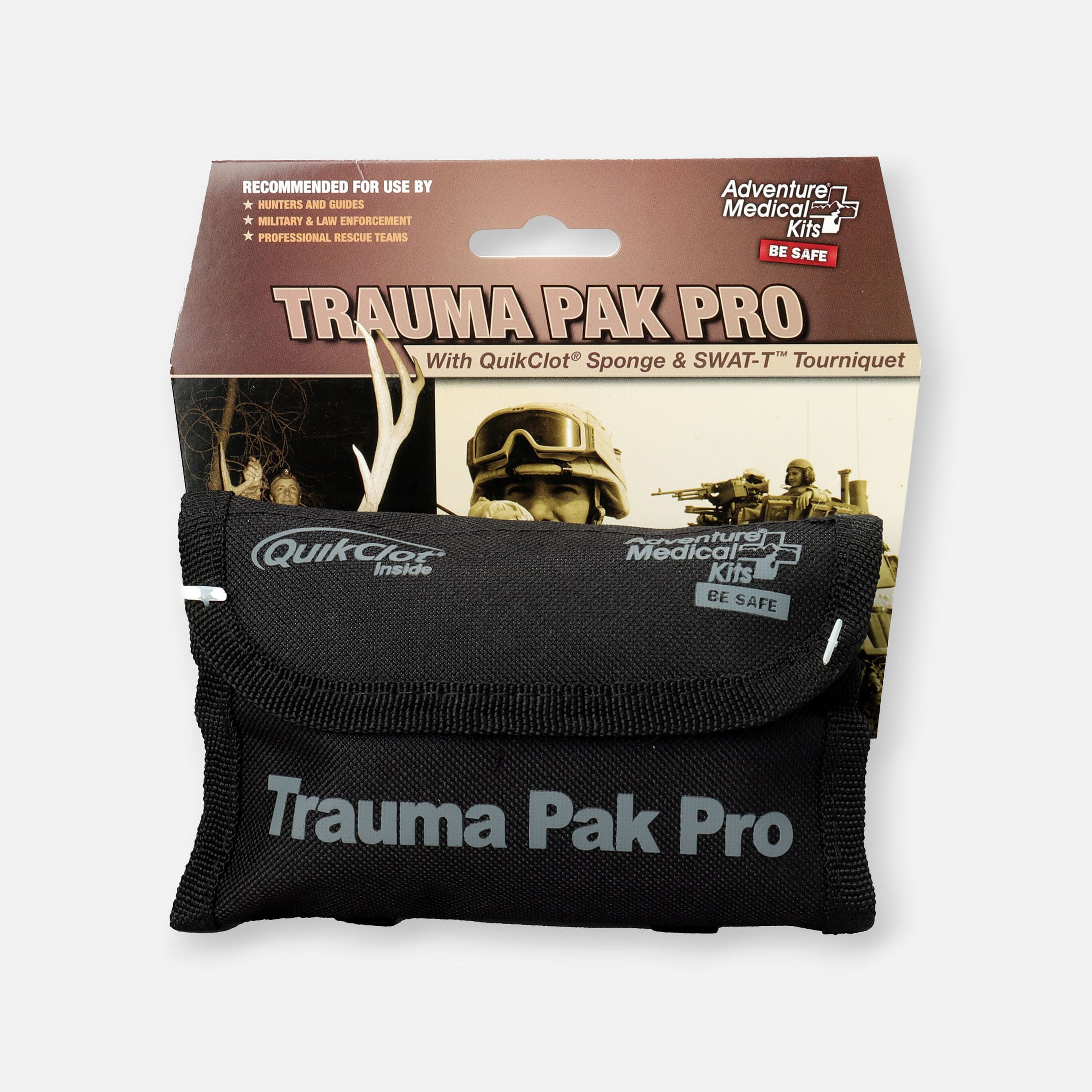 Adventure Medical Trauma Pack Pro with Advanced Clotting Sponge & SwatT