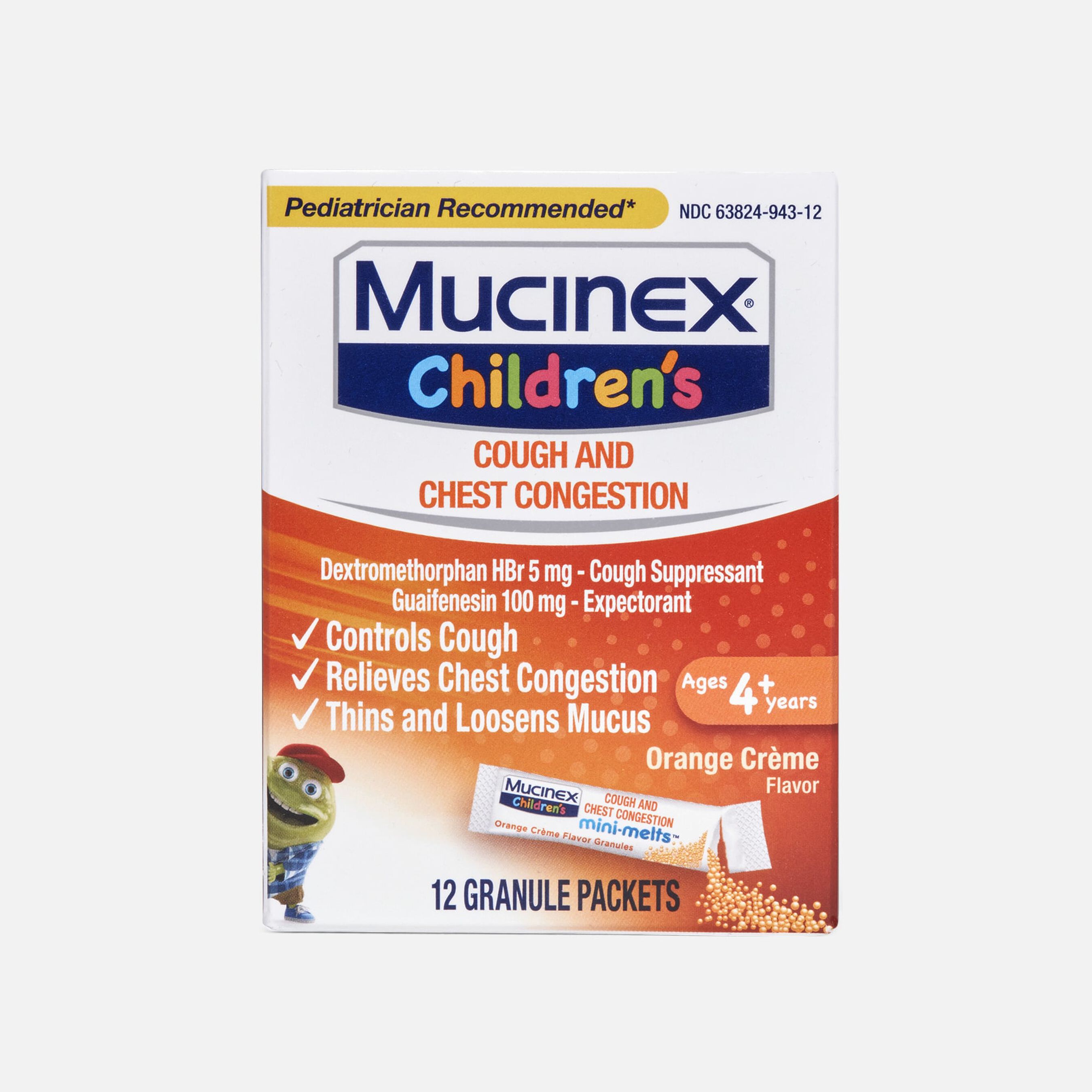 HSA Eligible Mucinex Children's Cough & Chest Congestion Medicine