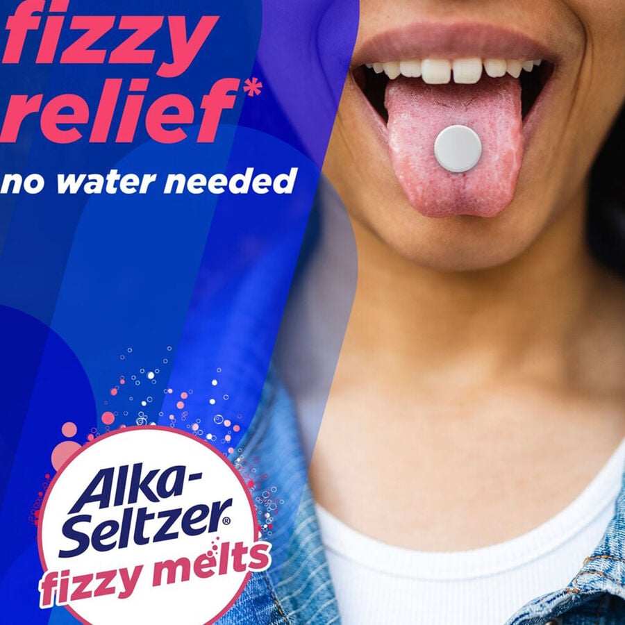 Alka-Seltzer&reg; Fizzy Melts Upset Stomach Relief, Mixed Berry, 16 ct., , large image number 1