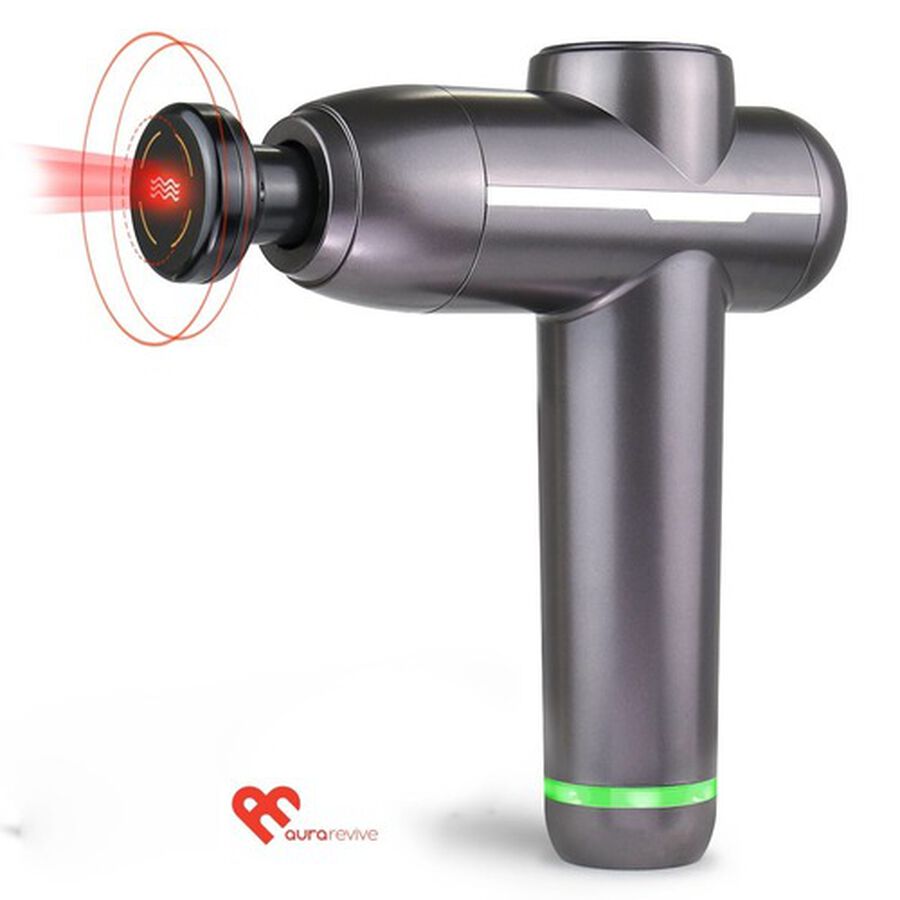 Aura Revive Deep Muscle and Joint Pain Relieving Massage Gun with Heat