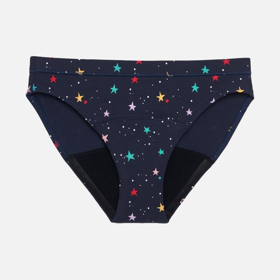 Thinx Teens All Day Bikini, Lucky Stars, , large image number 0