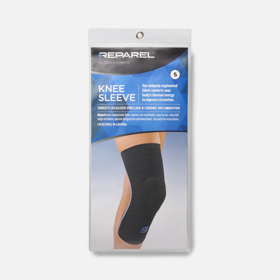 Reparel Knee Sleeve, Black, , large image number 0