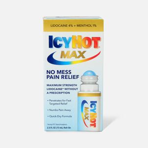 Icy Hot Max With Lidocaine + Menthol, Roll-On, 2.5 oz.