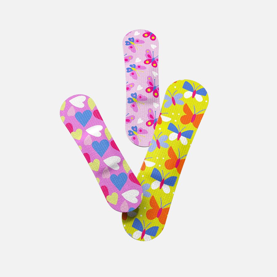 Welly Bravery Badges Butterfly Assorted Flex Fabric Bandages - 48 ct., , large image number 1