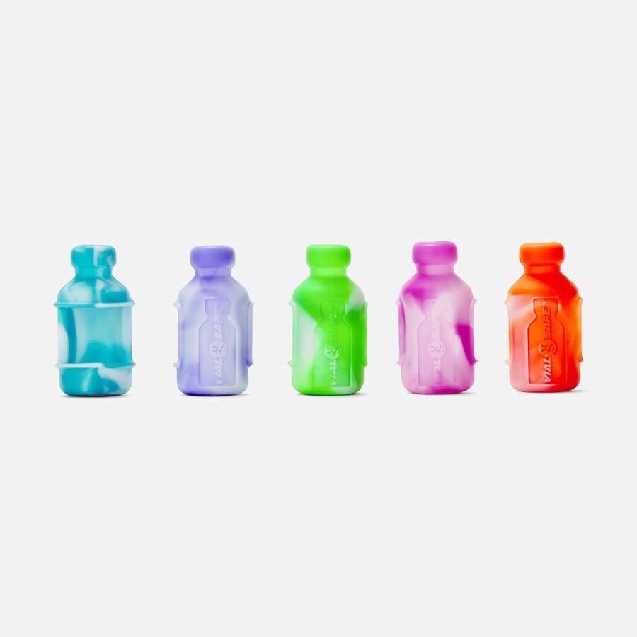 Vial Safe Insulin Vial Protector, Size SHORT, Tie Dye Colors, 5-Pack, , large image number 3