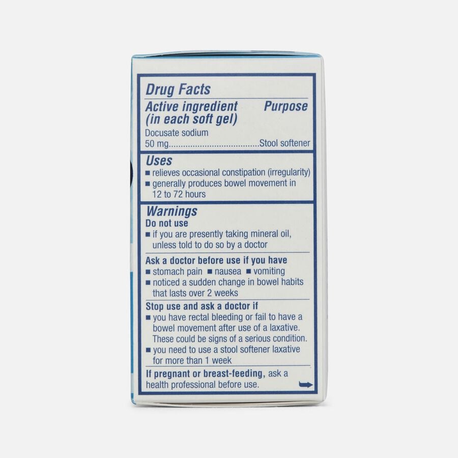 Colace Clear Stool Softener Softgels, 50 mg, 28 ct., , large image number 1