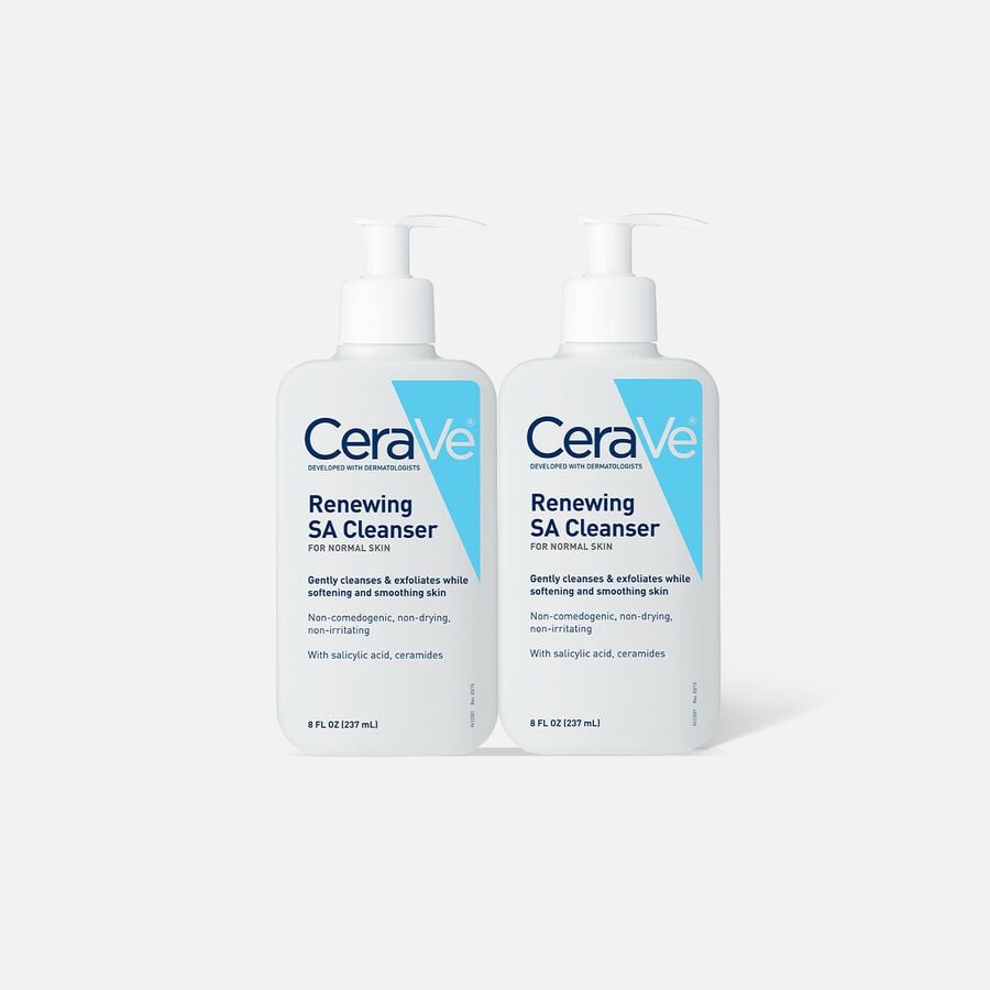 CeraVe Renewing SA Cleanser, 8oz. (2-Pack), , large image number 0