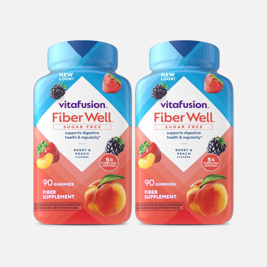Vitafusion Fiber Well Gummies, Sugar-Free, 90 ct. (2-Pack), , large image number 0