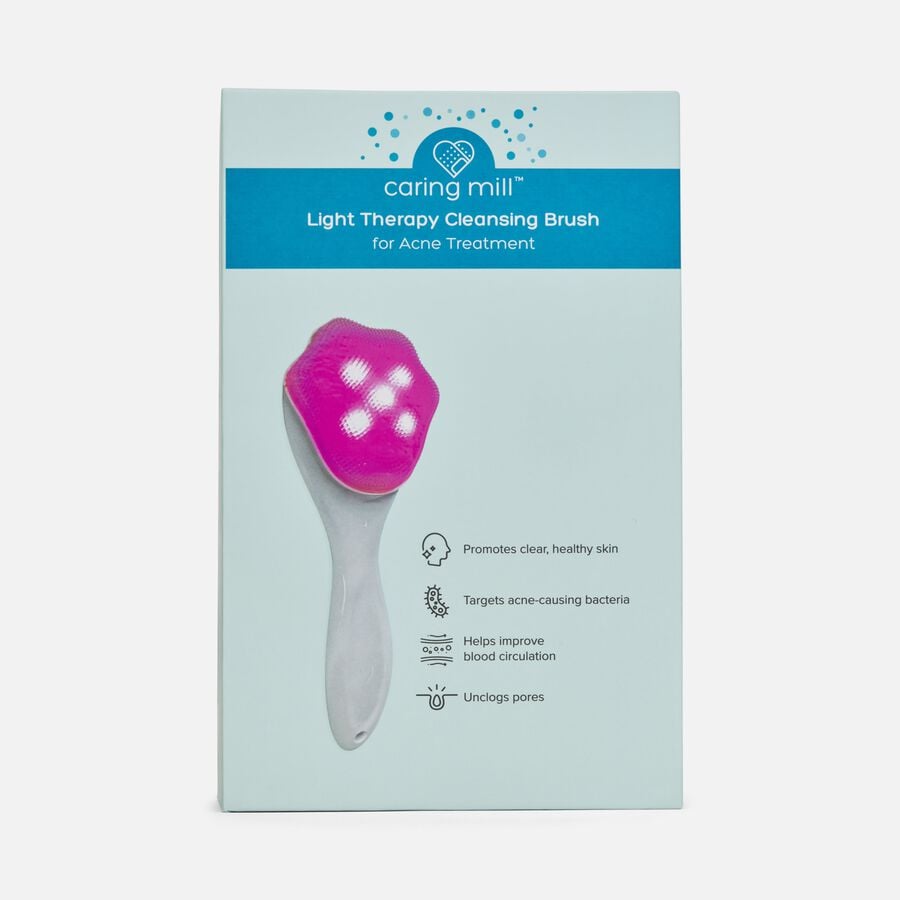 Caring Mill™ Light Therapy Acne Treatment Cleansing Brush, , large image number 1
