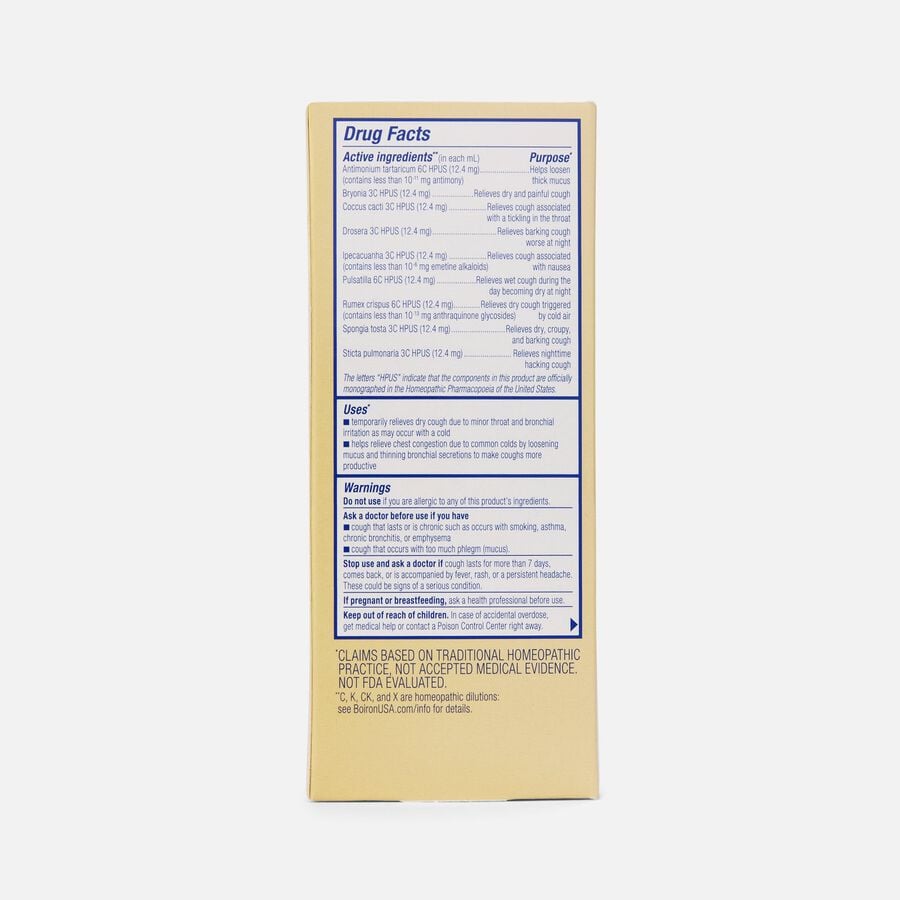 Boiron Chestal Honey Cough & Chest Congestion, Multi-Symptom Formula for Dry & Productive Cough, 6.7 fl oz., , large image number 1