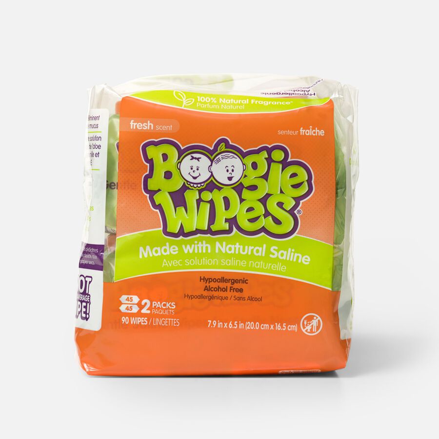 Boogie Wipes Saline Nose Wipes, , large image number 0
