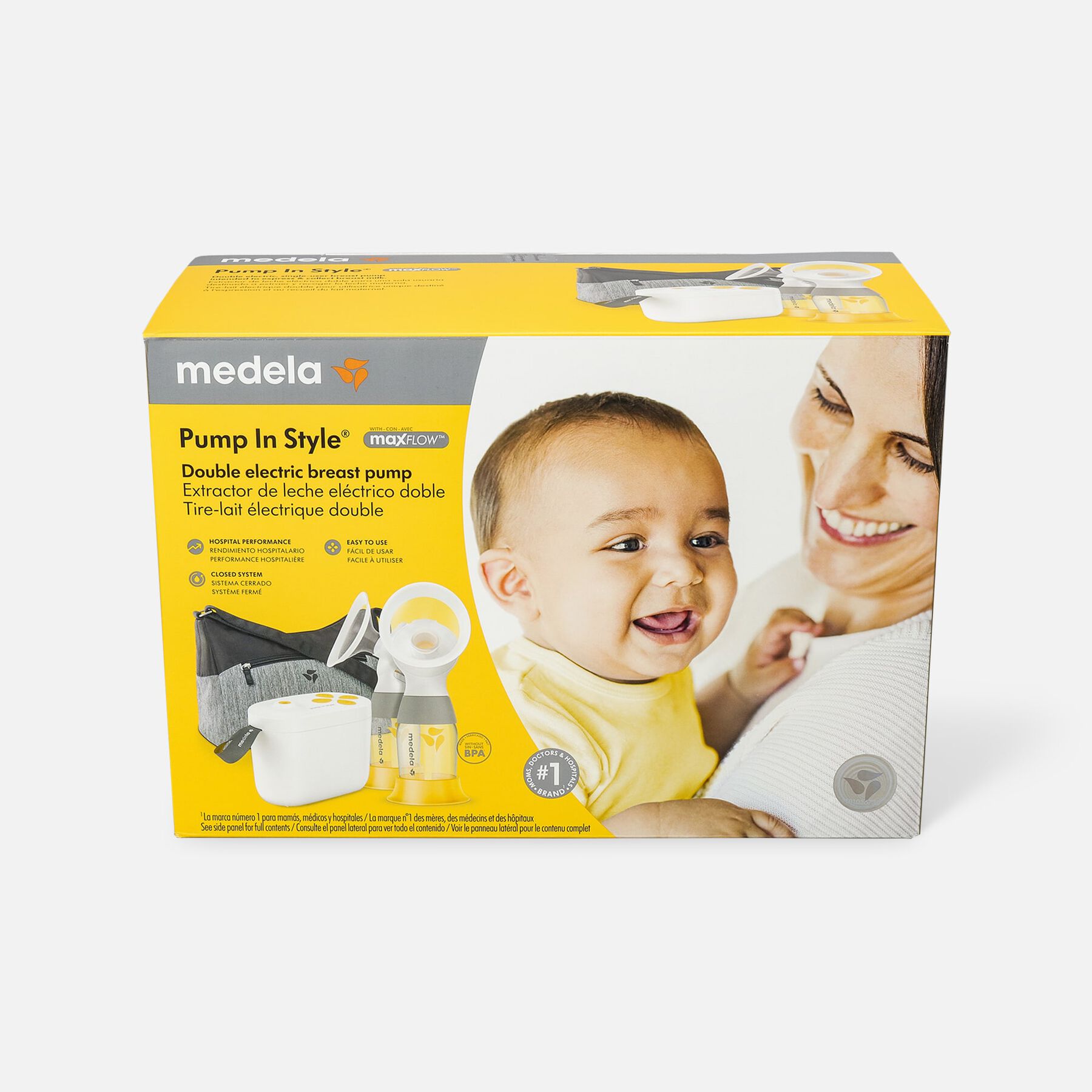 HSA Eligible Medela Pump In Style Double Electric Breast Pump with Max
