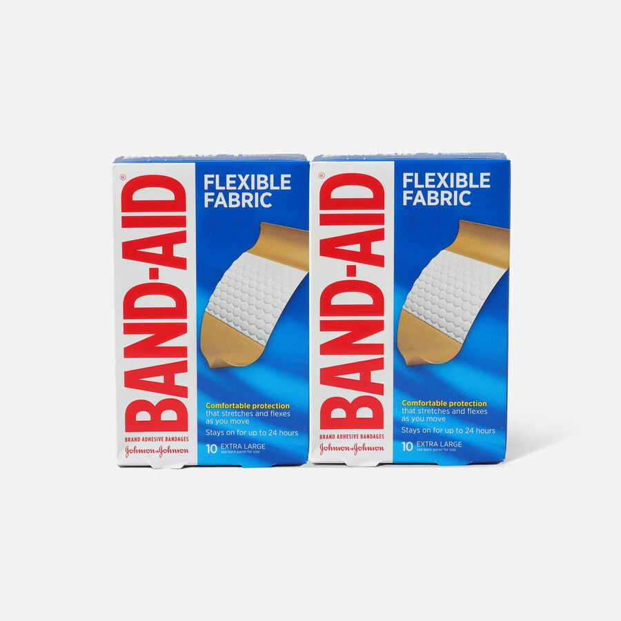 Band-Aid Flexible Fabric Adhesive Bandages, Extra Large - 10 ct. (2-Pack), , large image number 0
