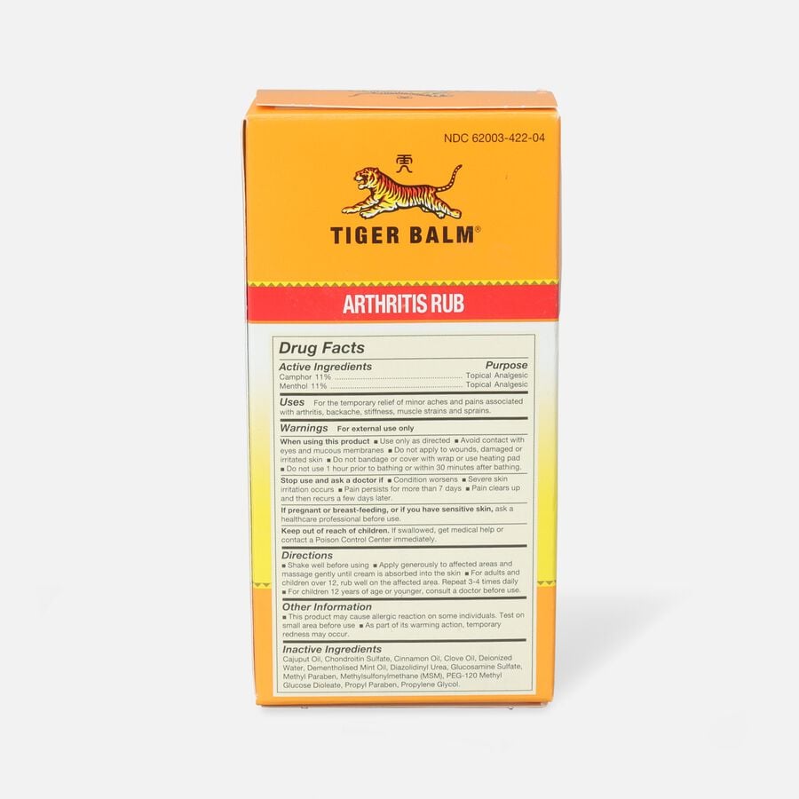 Tiger Balm Arthritis Rub, 4 fl oz., , large image number 2