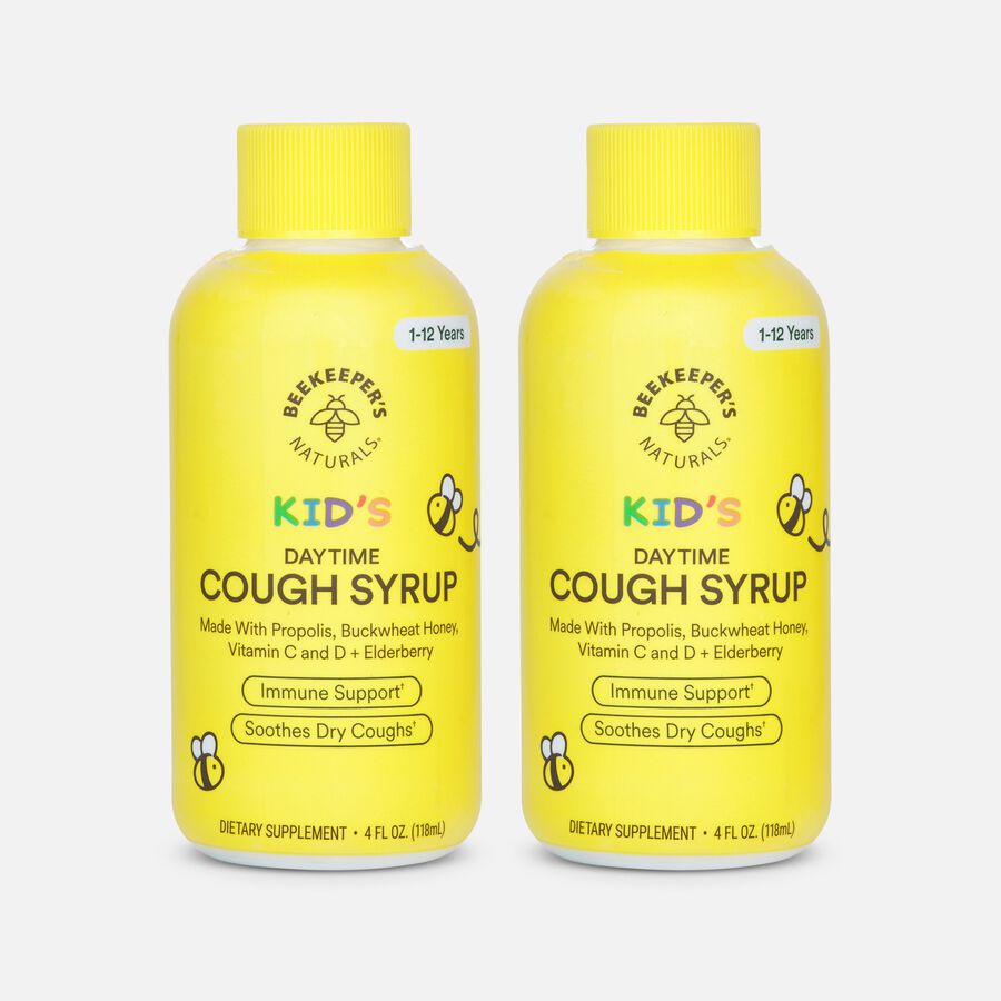 Beekeeper's Naturals Kid's Daytime Cough Syrup, 4 fl oz. (2-Pack), , large image number 0