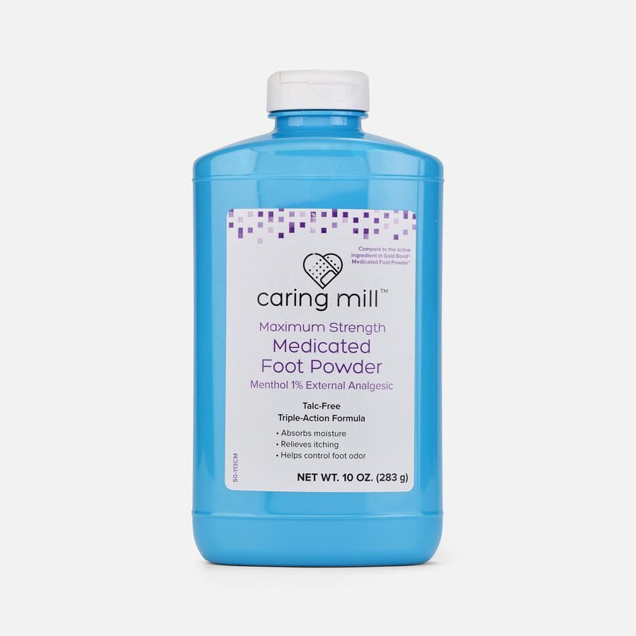 Caring Mill™ Medicated Foot Powder, 10 oz., , large image number 0