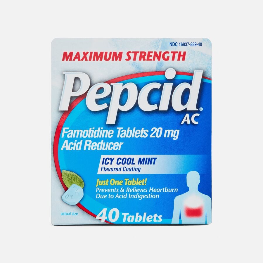 Pepcid AC Acid Reducer Maximum Strength Tablets, 40 ct., , large image number 0