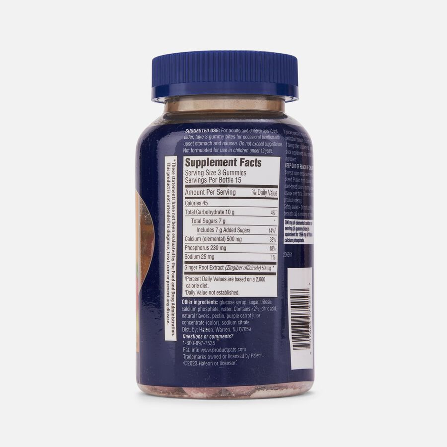 TUMS+ Upset Stomach & Nausea Support Gummy Bites, Ginger Berry, 45 ct., , large image number 1